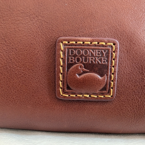 Dooney & Bourke Florentine Large Domed Buckle Satchel Chestnut Brown NWT - Picture 7 of 16